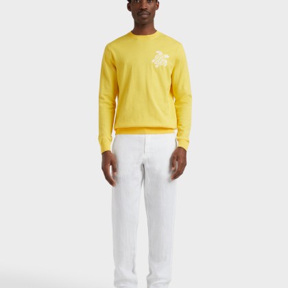 Vilebrequin - Turtle Pullover Aus Baumwolle Für Herren - Pullover - Rayol - Gelb - Größe XL – Bild 3