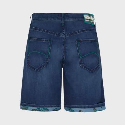 Vilebrequin - Tahiti Turtles Denim-bermudashorts Für Herren - Bermuda - Garonne - Blau - Größe 36 – Bild 2