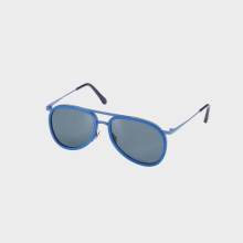 Vilebrequin - Solid Unisex-sonnenbrille Mit Holz – Vbq X Shelter - Sonnenbrille - Vol2nuit - Blau - Größe OSFA