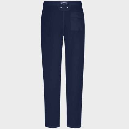 Vilebrequin - Solid Leinenhose Mit Geradem Schnitt Für Herren - Hose - Panache - Blau - Größe XL – Bild 2