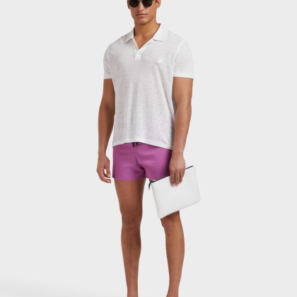 Vilebrequin - Kurze Und Figurbetonte Einfarbige Stretch-bademode Für Herren - Bademode - Man - Rosa - Größe XXXL – Bild 5