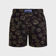 Vilebrequin - Ronde Des Tortues Jacquard Badeshorts Für Herren - Bademode - Moopea - Schwarz - Größe XXXL