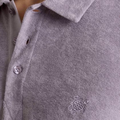 Vilebrequin - Solid Frottee-polohemd Für Herren - Polohemd - Phoenix - Violett - Größe XXXL – Bild 5