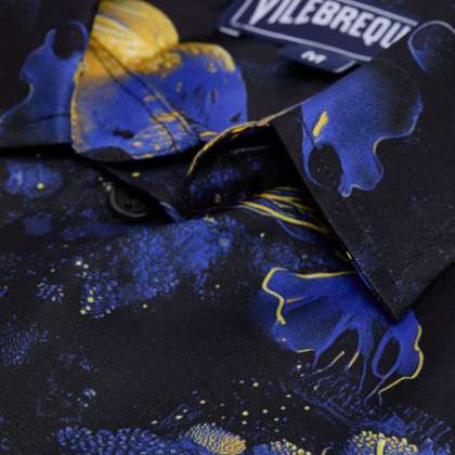 Vilebrequin - Coral Reef Bowling-hemd Aus Seide Für Herren - Hemd - Courbis - Schwarz - Größe XXXL – Bild 5