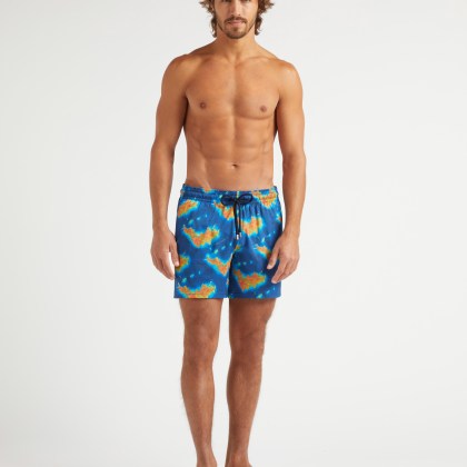 Vilebrequin - Kurze Bathymétrie Des Oceans Saint Barthélemy Stretch-badeshorts Für Herren - Bademode - Monrise - Blau - Größe XXXL