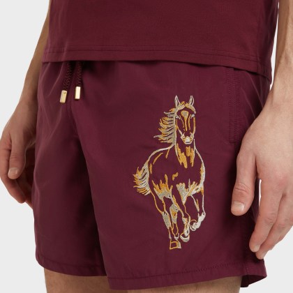Vilebrequin - The Year Of The Horse Badeshorts Mit Stickerei Für Herren - Bademode - Motu - Rot - Größe L – Bild 6