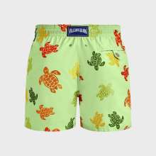 Vilebrequin - Tortues Multicolore Badeshorts Mit Stickerei Für Herren – Limitierte Serie - Bademode - Mistral - Grün - Größe 4XL