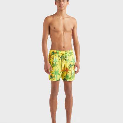 Vilebrequin - Ultraleichte Und Verstaubare Palms Offset Badeshorts Für Herren - Bademode - Mahina - Gelb - Größe 6XL – Bild 3