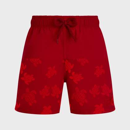 Vilebrequin - Mit Wasser Reagierende Ronde Des Tortues Badeshorts Für Jungen - Bademode - Jim - Rot - Größe 6 – Bild 3