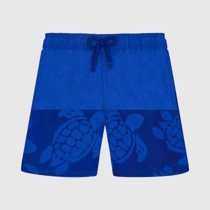 Vilebrequin - Mit Wasser Reagierende Ronde Des Tortues Maxi Badeshorts Für Jungen - Bademode - Jim - Blau - Größe 8 – Bild 3