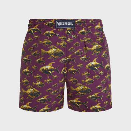 Vilebrequin - Meca Fish Badeshorts Für Herren - Bademode - Moorea - Violett - Größe L