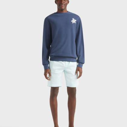 Vilebrequin - Turtle Sweatshirt Mit Rundhalsausschnitt Aus Bio-baumwolle Für Herren - Sweatshirt - Jorasses - Blau - Größe XXL
