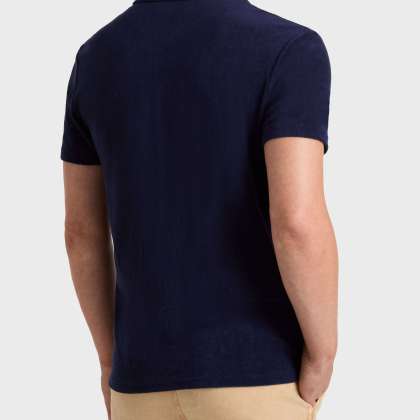 Vilebrequin - Solid Polohemd Aus Jacquard Für Herren - Polohemd - Phoenix - Blau - Größe L – Bild 4