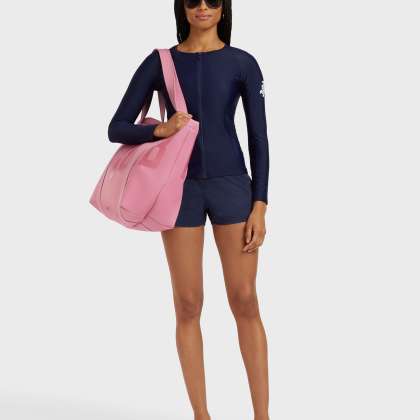 Vilebrequin - Women Long Sleeve Zipper Rashguard Solid - Rashguard - Flynn-z - Blau - Größe M