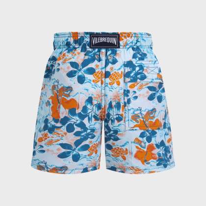 Vilebrequin - Jungle Turtles Badeshorts Für Jungen - Bademode - Jim - Blau - Größe 4 – Bild 2