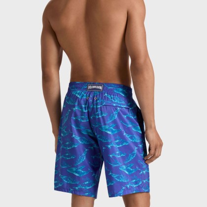 Vilebrequin - Lange, Ultraleichte Und Verstaubare Sparkling Whales Badeshorts Für Herren - Bademode - Okohina - Blau - Größe M – Bild 4