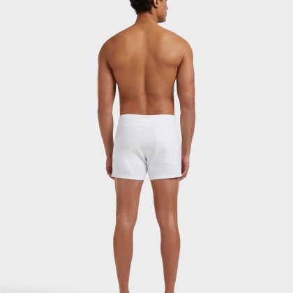 Vilebrequin - Herren-badeshorts Mit Flachem Bund Tailoring - Bademode - Midnight - Weiss - Größe L – Bild 4