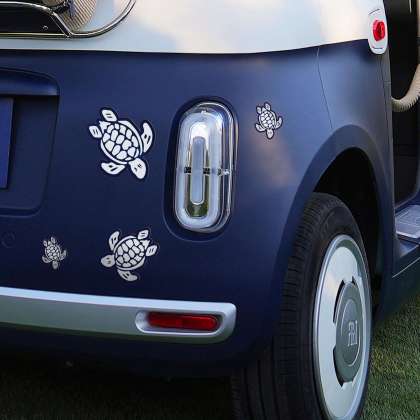 Vilebrequin - Autoaufkleber Meeresleben - Vilebrequin X Fiat - Aufkleber - Sticker - Blau - Größe OSFA – Bild 2