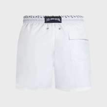 Vilebrequin - Zweifarbige Micro Ronde Des Tortues Badeshorts Für Herren - Bademode - Moka - Weiss - Größe XXL