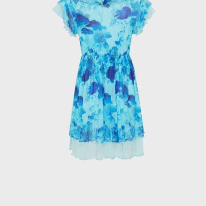 Vilebrequin - Kurzes Coral Reef Tüllkleid Für Damen - Kleid - Loula - Blau - Größe XL – Bild 2