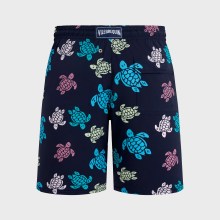 Vilebrequin - Lange Tortues Multicolores Stretch-badeshorts Für Herren - Bademode - Okorise - Blau - Größe S