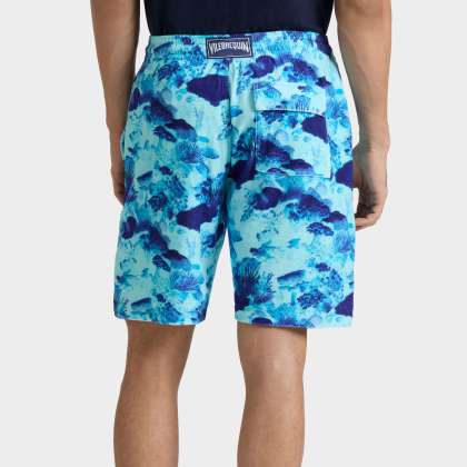 Vilebrequin - Coral Reef Bermudashorts Aus Frottee Für Herren - Bermuda - Bolide - Blau - Größe XXXL – Bild 4