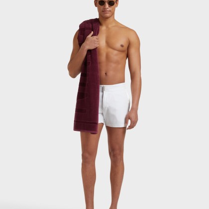 Vilebrequin - Herren-badeshorts Mit Flachem Bund Tailoring - Bademode - Midnight - Weiss - Größe XXXL – Bild 5