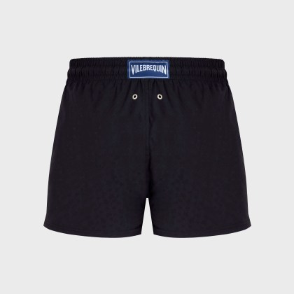 Vilebrequin - Kurze Jacquard Turtles Badeshorts Für Herren - Bademode - Manta - Schwarz - Größe S