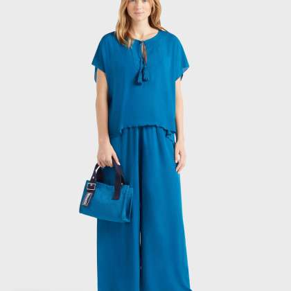 Vilebrequin - Solid Hemd Aus Viskose Für Damen - Hemd - Fritz - Blau - Größe XS – Bild 5