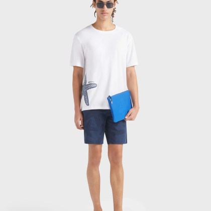 Vilebrequin - Gabardine-bermudashorts Mit Starfish Darkening-print Für Herren - Bermuda - Garonne - Blau - Größe 32 – Bild 5