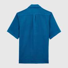 Vilebrequin - Solid Bowling-hemd Aus Leinen Für Herren - Hemd - Charli - Blau - Größe S