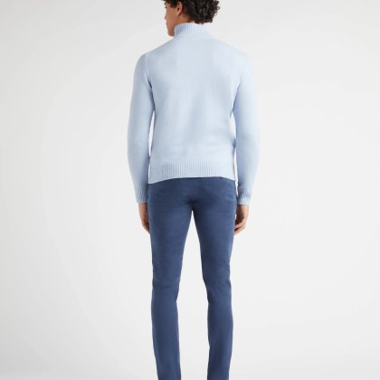 Vilebrequin - Turtle Pulloverjacke Aus Kaschmir Und Wolle Für Herren - Pullover - Juan - Blau - Größe XL