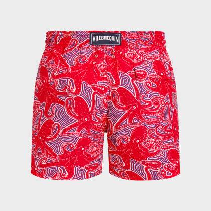 Vilebrequin - Hypnoctopus Badeshorts Für Herren - Bademode - Moorea - Rot - Größe 4XL – Bild 2