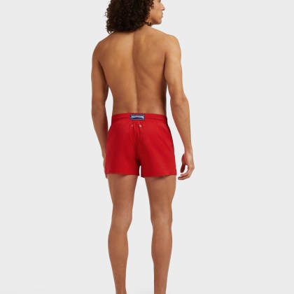 Vilebrequin - Kurze Und Figurbetonte Einfarbige Stretch-bademode Für Herren - Bademode - Man - Rot - Größe XS – Bild 4