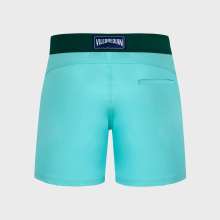 Vilebrequin - Color Block Stretch-badeshorts Mit Flachem Bund Für Herren - Bademode - Merle - Blau - Größe XL