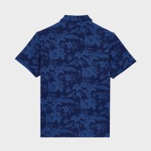 Vilebrequin - Baumwoll-polohemd Mit Lightening Flower-print Für Herren - Polohemd - Moussure - Blau - Größe M