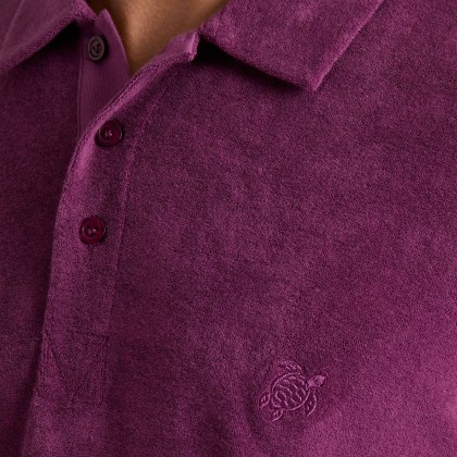Vilebrequin - Solid Frottee-polohemd Für Herren - Polohemd - Phoenix - Violett - Größe XXXL – Bild 5