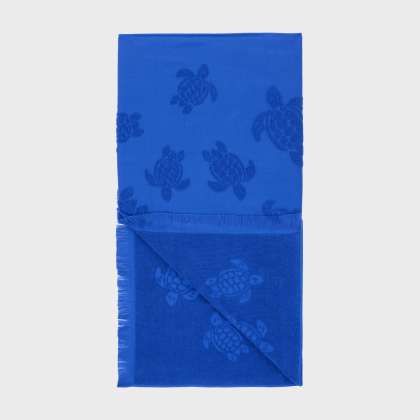 Vilebrequin - Strandtuch Aus Bio-baumwolle Schildkröten-jacquard - Strandtuch - Santah - Blau - Größe OSFA – Bild 2