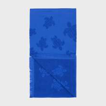 Vilebrequin - Strandtuch Aus Bio-baumwolle Schildkröten-jacquard - Strandtuch - Santah - Blau - Größe OSFA