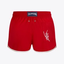 Vilebrequin - Ultraleichte Kurze Vbq Line Badeshorts Für Herren - Bademode - Meno - Rot - Größe L