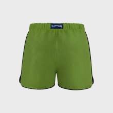 Vilebrequin - Solid Badeshorts Aus Leinen Für Herren - Bademode - Maurice - Grün - Größe M