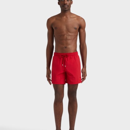 Vilebrequin - Mit Wasser Reagierende Ronde Des Tortues Badeshorts Für Herren - Bademode - Moorea - Rot - Größe XXXL – Bild 3