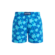Vilebrequin Badeshorts Mit Ronde Des Tortues-logo Für Herren - Moorea - Blau - Größe XL