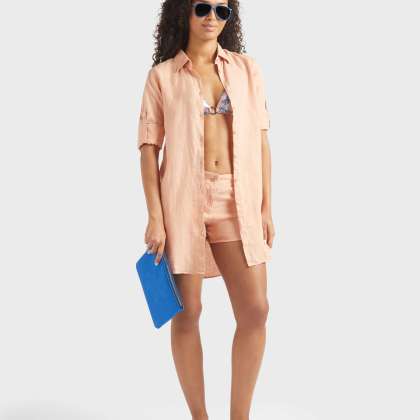 Vilebrequin - Bermudashorts Aus Leinen Für Damen - Bermuda - Loise - Rosa - Größe L – Bild 5