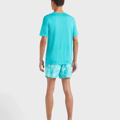 Vilebrequin - Jacquard Turtle T-shirt Aus Baumwolle Für Herren - T-shirt - Cristau - Grün - Größe L – Bild 4