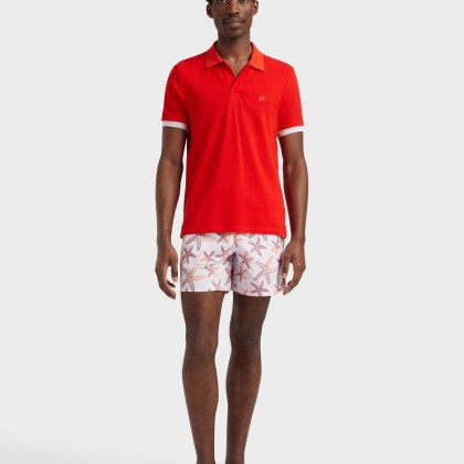 Vilebrequin - Solid Polohemd Aus Baumwolle Für Herren - Polohemd - Palatin - Rosa - Größe XXL – Bild 3