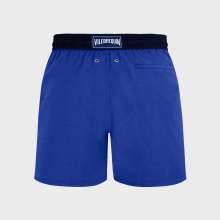 Vilebrequin - Zweifarbige Badeshorts Aus Merinowolle Für Herren - Bademode - Magnus - Blau - Größe XL