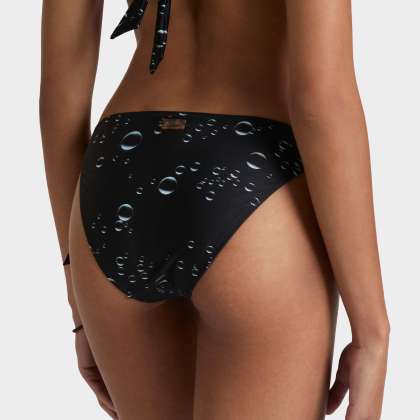 Vilebrequin - Bubble 3d Bikinihose Zum Seitlichen Binden Für Damen - Bademode - Flamme - Schwarz - Größe S – Bild 4
