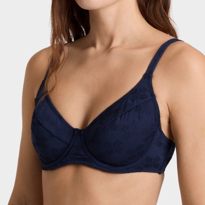 Vilebrequin - Turtle Monogram Bügel-bikinioberteil Aus Jacquard Für Damen - Bademode - Leona - Blau - Größe S – Bild 4