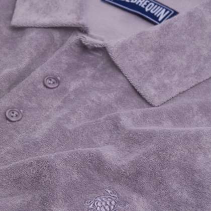 Vilebrequin - Solid Frottee-polohemd Für Herren - Polohemd - Phoenix - Violett - Größe XXXL – Bild 6